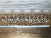 Vintage PRL | Komplet 6 kieliszków ze złotym paskiem