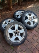 ALUFELGI AUDI 16" + OPONY LETNIE DĘBICA PRESTO 205/55R16 - KOMPLET 4 SZT.