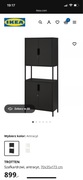 Sprzedam regał Trotten Ikea czarny nowy 