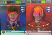 PANINI FIFA 365 2016 ICON NEYMAR JR. 307 ROBBEN 308
