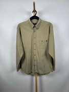 Camel Active męska koszula z długim rękawem khaki trekkingowa outdoor M
