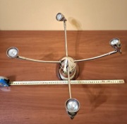 LAMPA SUFITOWA ŻYRANDOL IKEA T9805 CHROM POŁYSK MAX 4x20W HALOGENOWY