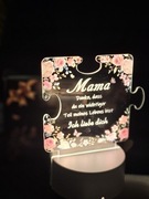 Lampka Nocna puzzle 3d Mama dziękuję 