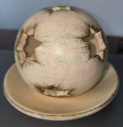 Kula świecznik Boże Narodzenie brokat