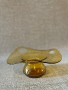 Horbowy? Patera szkło miodowe PRL  mniejsza