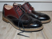 SKÓRZANE BUTY W STYLU RETRO ROZMIAR 41