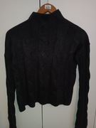 Sweterek z półgolfem czarny !!!