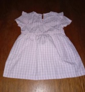 bardzo łądna sukienka w kratę - rozmiar -80cm