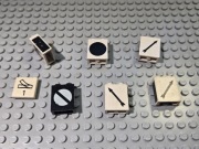 KLOCKI LEGO ELEMENTY KOLEJKA POCIĄG TRAIN ZWROTNICE NADRUK OD 1ZŁ LICYTACJA