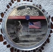 Moneta Kolekcjonerska 50 LAT Lądowanie na Księżycu