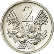 Polska, 2 złote, Jagoda, 1958