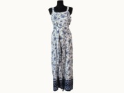 Studio Kombinezon Letni 100% Wiskoza 42 XL Kwiaty Wide Leg BDB