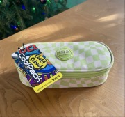 Nowy usztywniany piórnik w kratkę CP CoolPack Campus Pistacjowo waniliowymm