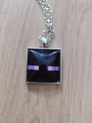 Naszyjnik- wisiorek Enderman Minecraft na łańcuszku 66 cm