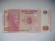 BANKNOT Kongo  50 Francs 2013 UNC