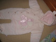 Pajacyk welurowy ocieplany  68 cm.