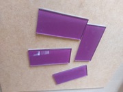 Mozaika szklana kostki luzem 9,8x4,8cm wrzosowe