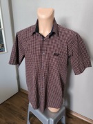 Jack Wolfskin koszula męska z krótkim rękawem w kratkę L granat bordo 