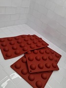 silikonowe formy do pieczenia i deserów w kształcie półkul