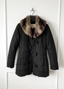 Pikowana kurtka parka o dłuższym kroju kurtka z futerkiem Emo M 