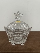 Stara Kryształowa Szkatułka Sygnowana