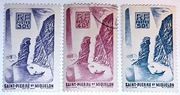 FRANCJA. Kolonia Saint-Pierre et Miquelon Mi 348-350A. 1947 rok. 