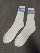 Białe skarpety Bench 39-46 niebieskie logo white socks soxy ssiłownia sport