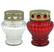 Znicz Szklany Bardzo Ładny Tradycyjny Mix Kolorów Pakiet 20SZT !