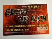 Bilet z koncertu SAXON STODOŁA WARSZAWA 15.02.2009  nr2