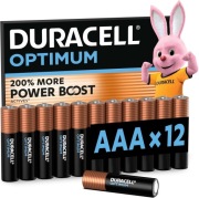 DURACELL Baterie alkaliczne Optimum AAA 1,5 V, 12 szt