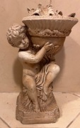 Bardzo stara figurka anioła ze starego domu wys 32 cm