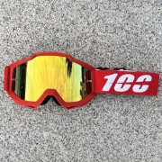 GOGLE Czerwone 100 przyciemniane Enduro/Cross