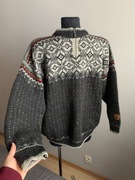 IDENA sweter norweski męski wełniany 100 % wełna wool XL