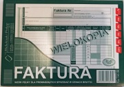 Druk Faktura VAT brutto, wzór pełny A5 Typ: 140-3E