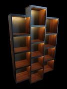 Półka ekspozycyjna regał wiszący różne projekty