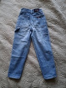 Vintage spodnie jeansowe dziecięce PRL jeansy dla dzieci chłopca dziewczynk