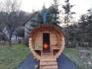 Sauna Ogrodowa z bali toczonych
