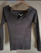 Top damski grafitowy wiskoza nylon Next jesienny wiskoza r.M/L