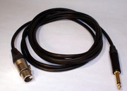 Kabel JACK 6.3mm PROSTY XLR GNIAZDO NEUTRIK 5m