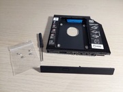 Czarna ramka SSD/HDD do CD/DVD/Blu-ray 12,7mm