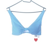 Bikini góra Esmara paski niebiesko białe 38 M