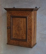 Stara drewniana wisząca szafka/ apteczka, antyczna
