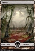 MTG Hour of Devastation: Swamp (187)  FOIL