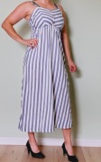Sukienka długa letnia w paski 
