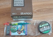 Kołowrotek York Rapido 3000 + kpl żyłek i spławików