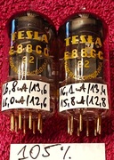 2 x 6922 E88CC Tesla  Gold Gain 105% dla NOS