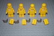 LEGO Space Classic 4 żółtych komsnonautów z lat 1980/90