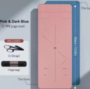 WESTTUNE mata do jogi 6mm z paskiem i torbą, antypoślizgowa