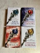 Cinda Chima Król demon Wygnana Tron szarych wilków Karmazynowa Korona