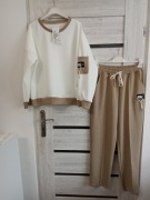 Dres fango z białym, kieszonka , uniwersalny 8